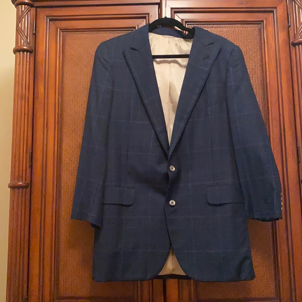 Norman Hilton and company plaid suit jacket. DESIGNER!!